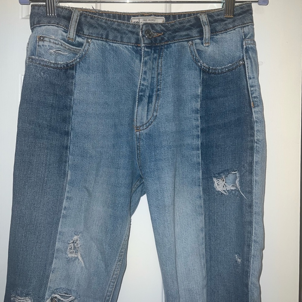 Free People Two Toned Jeans